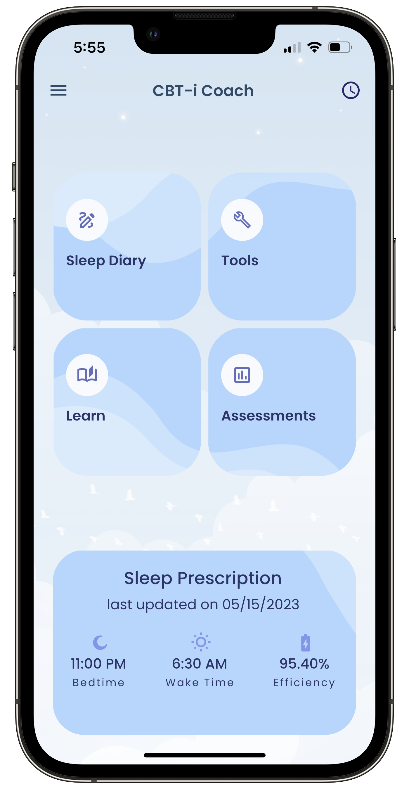 CBT-i Home Screen