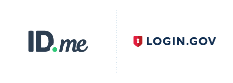ID.me and Login.gov logos